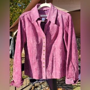Coldwater Creek Suede Jacket, Purple